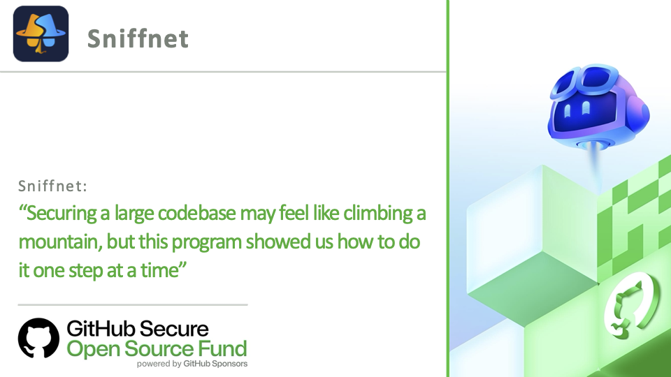 Sniffnet's quote from the program