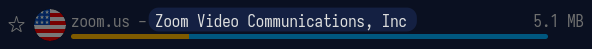Sniffnet network host entry showing its autonomous system name